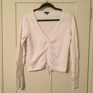 Dynamite Tie Ruched Shirt